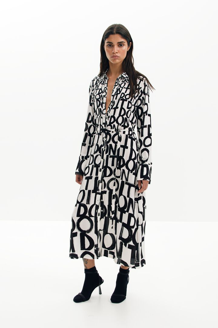 Lettering midi dress | Desigual