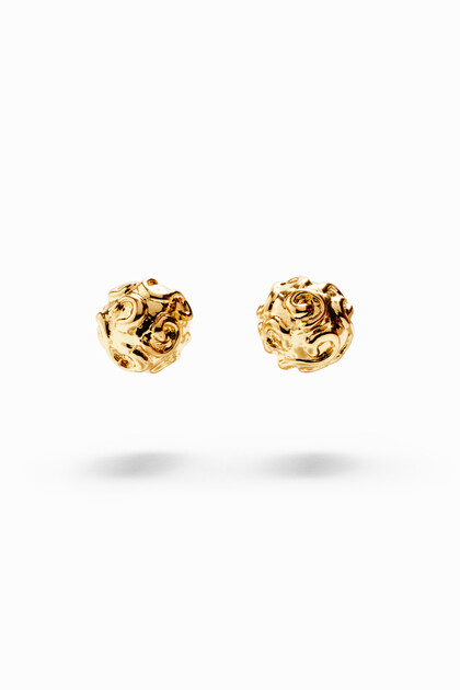 Zalio gold-plated ball stud earrings