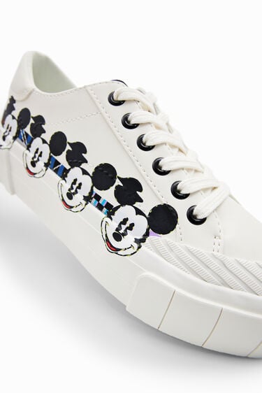 Sneakers met plateauzool en Mickey Mouse | Desigual