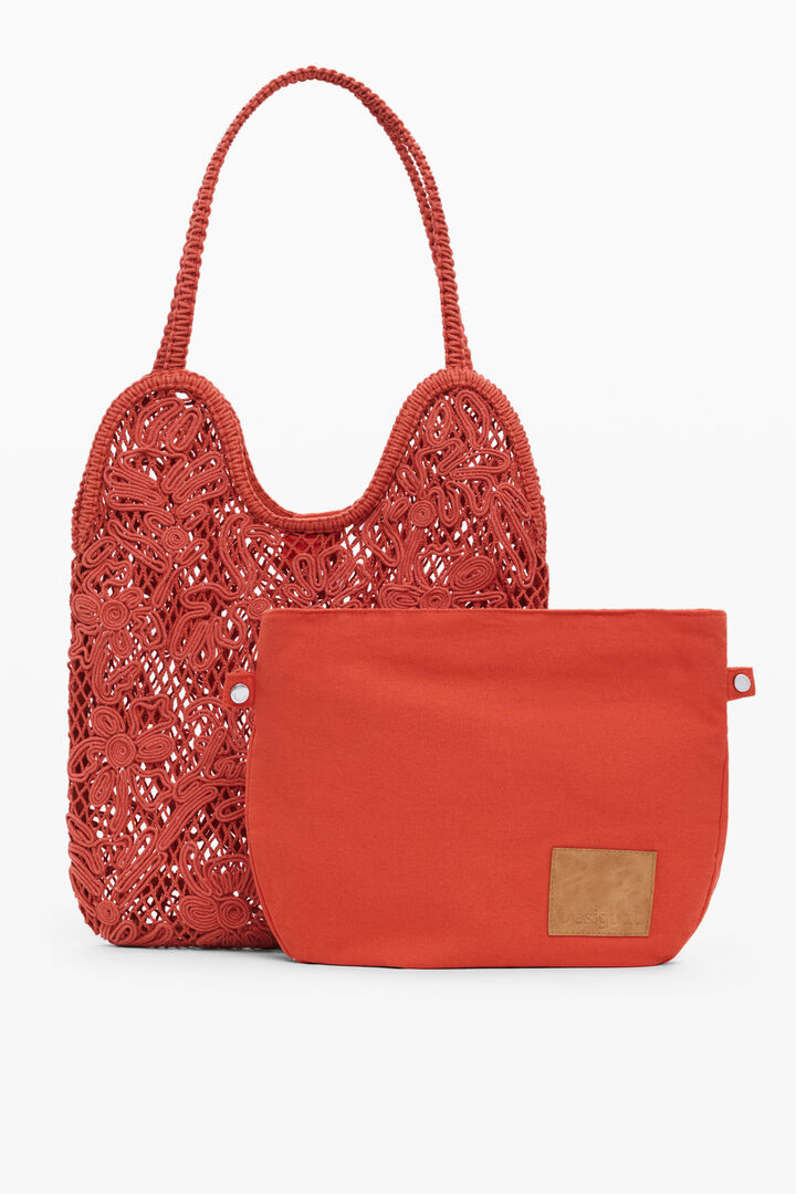 Medium crochet shoulder bag | Desigual