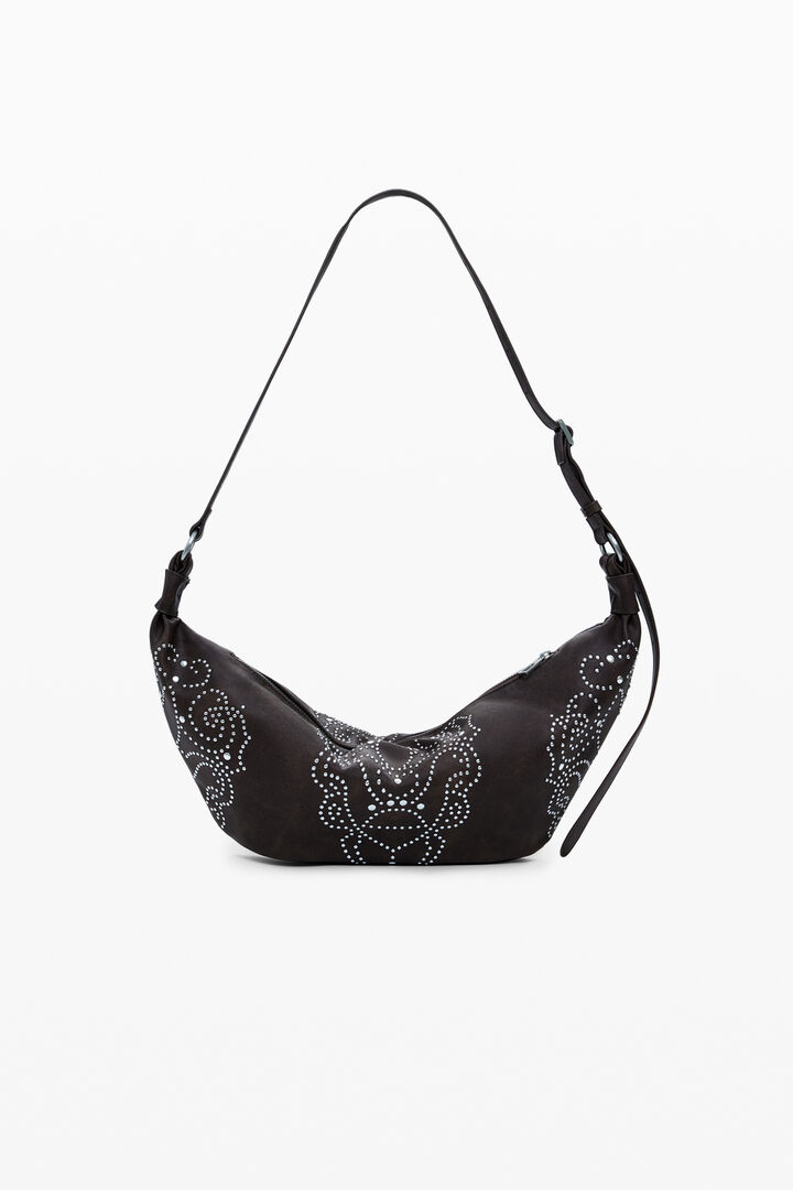 Bolso efecto piel tachuelas mediano | Desigual