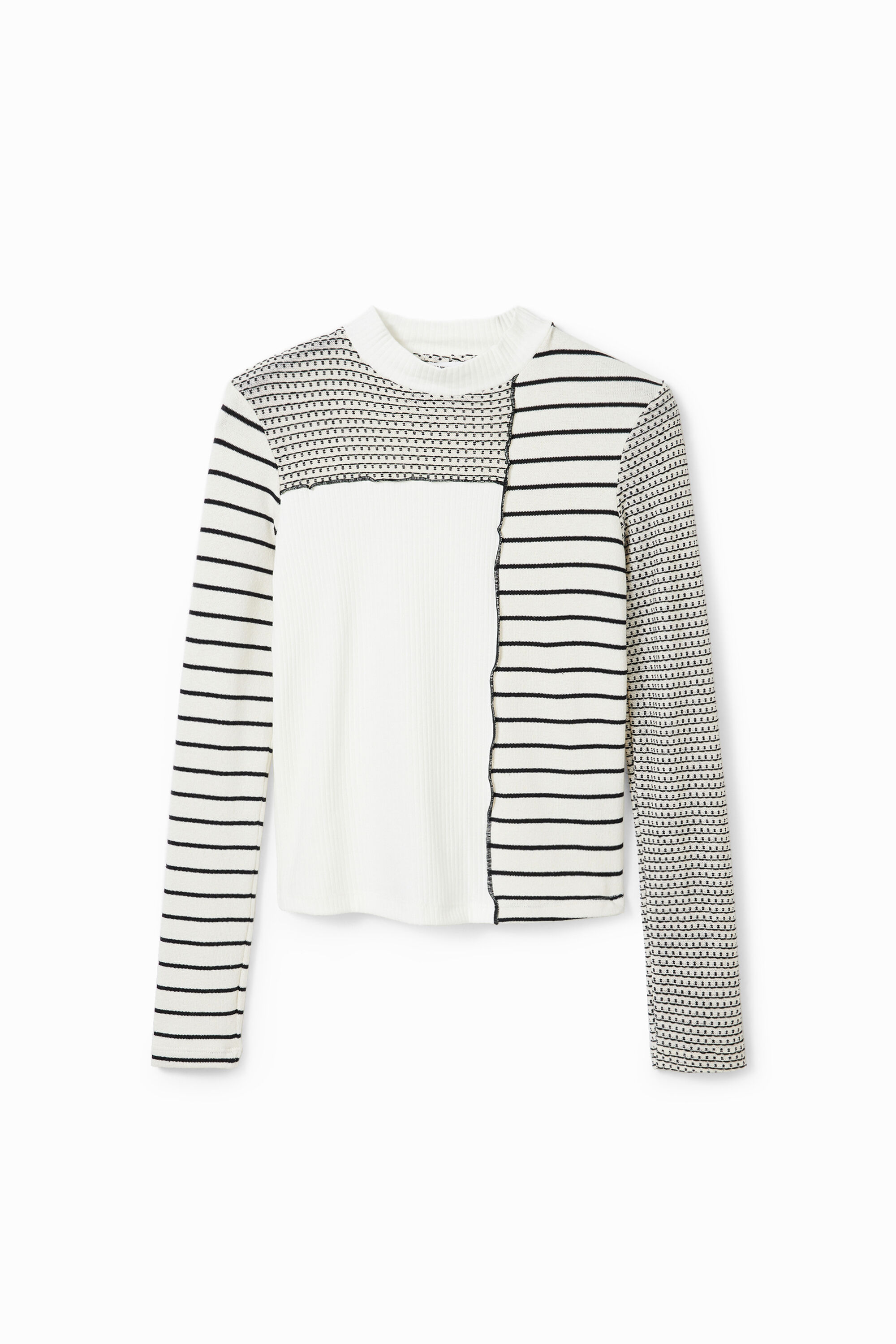 Shirt Slim Fit Streifen Patch