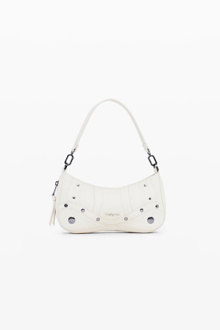Borsa effetto pelle ricamata piccola