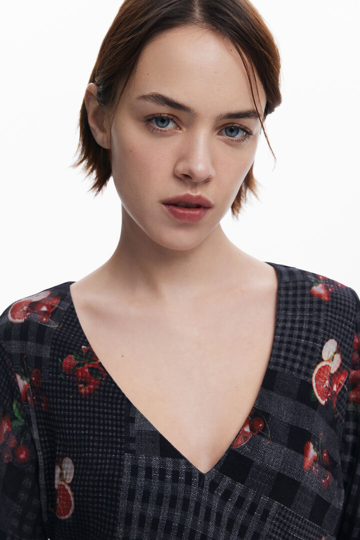 Robe midi à carreaux | Desigual