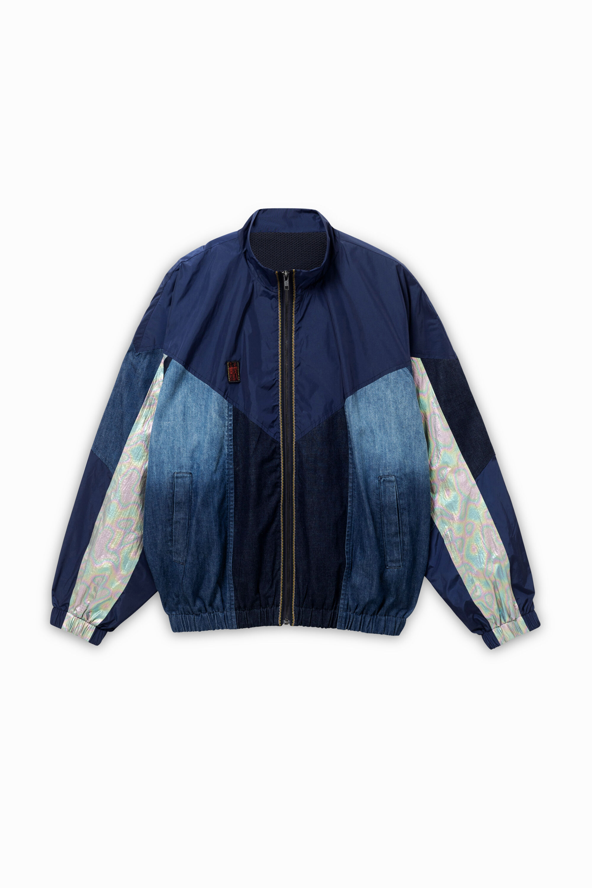 Oversize windcheater jacket - BLUE - M