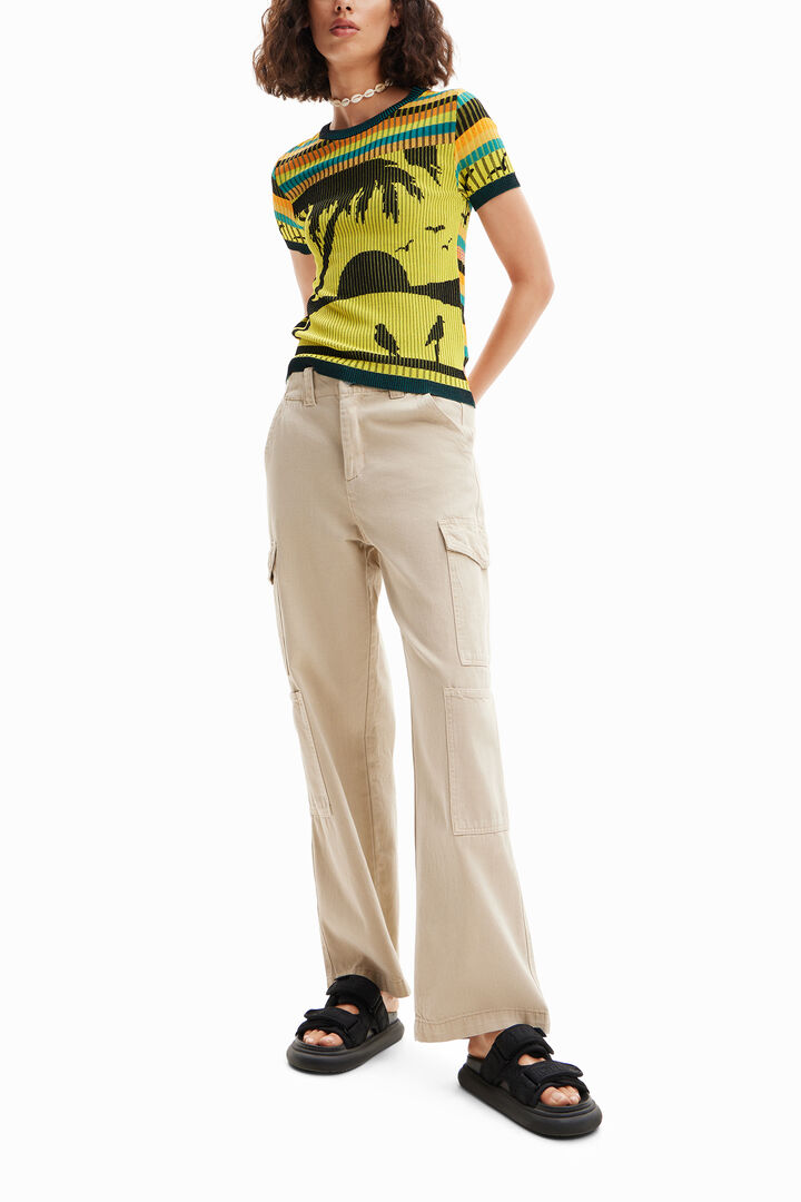 Knit landscape T-shirt | Desigual