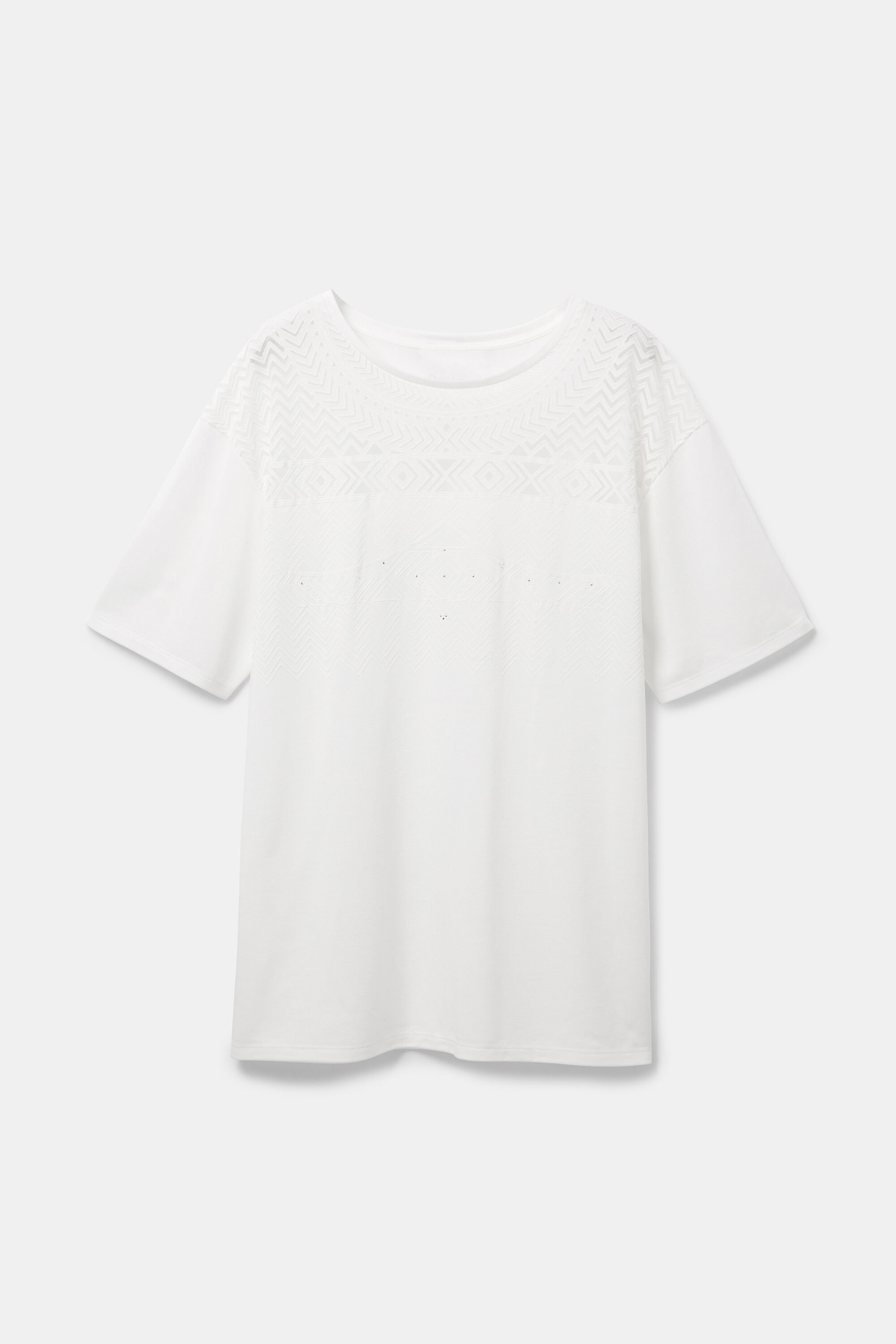 Geometric mesh T-shirt