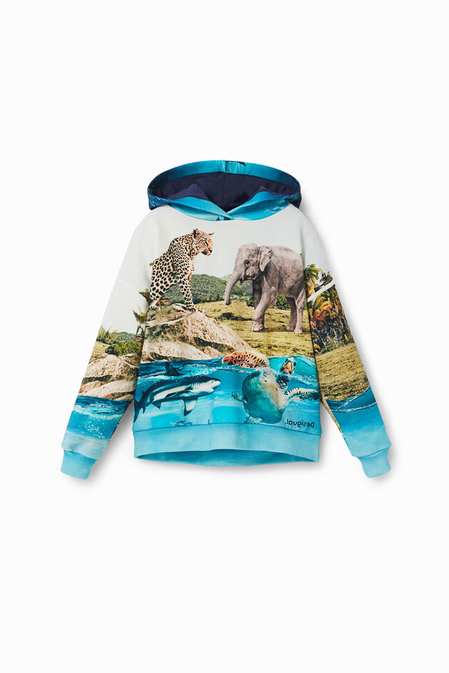 Sweatshirt met Afrikaanse dieren