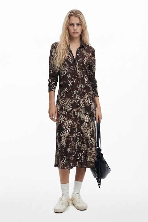 SNAKE SHIRT DRESS