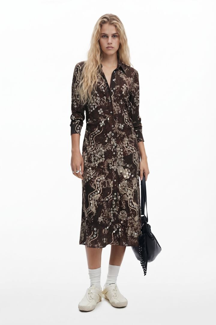 SNAKE SHIRT DRESS
