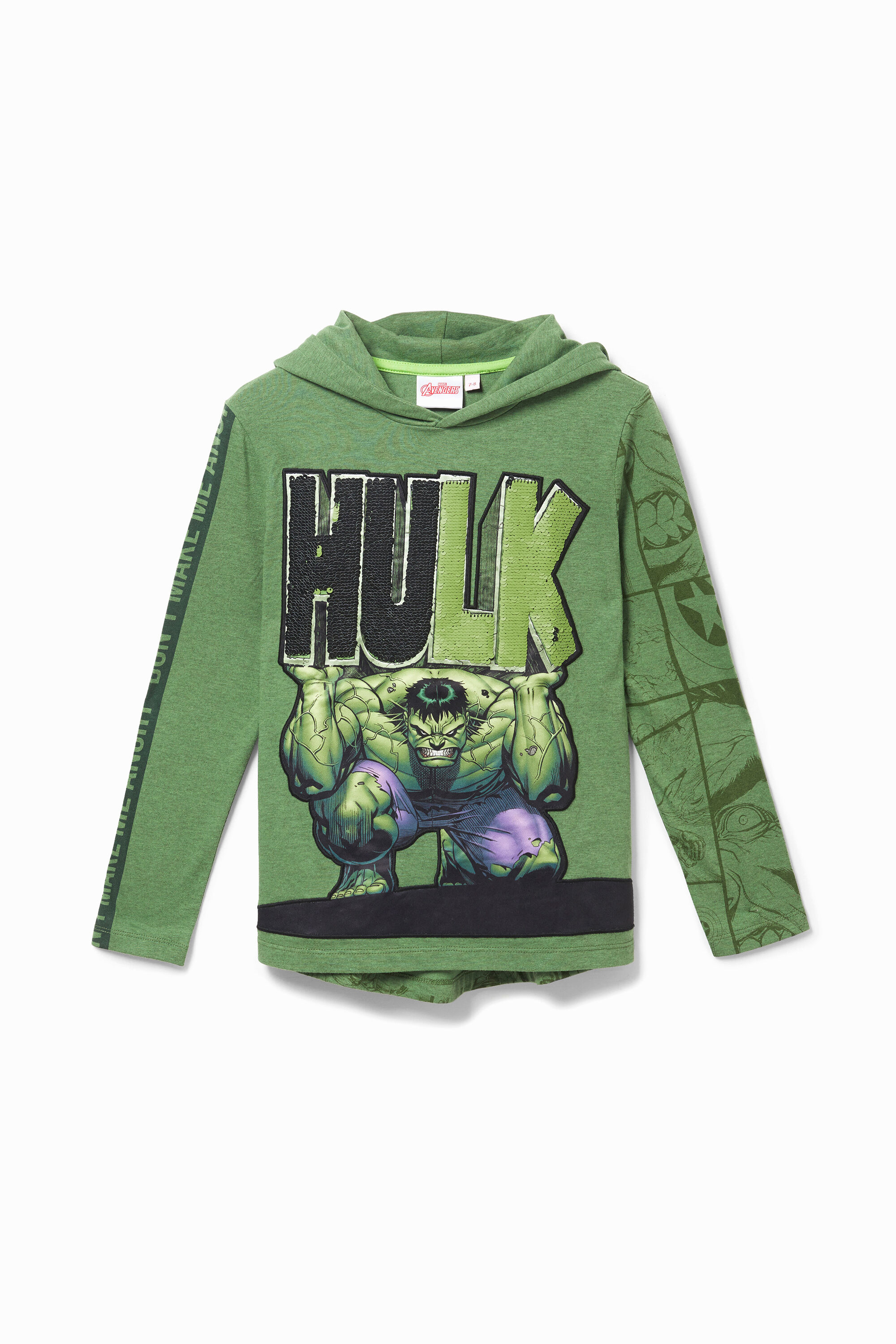 Hulk T-shirt reversible sequins