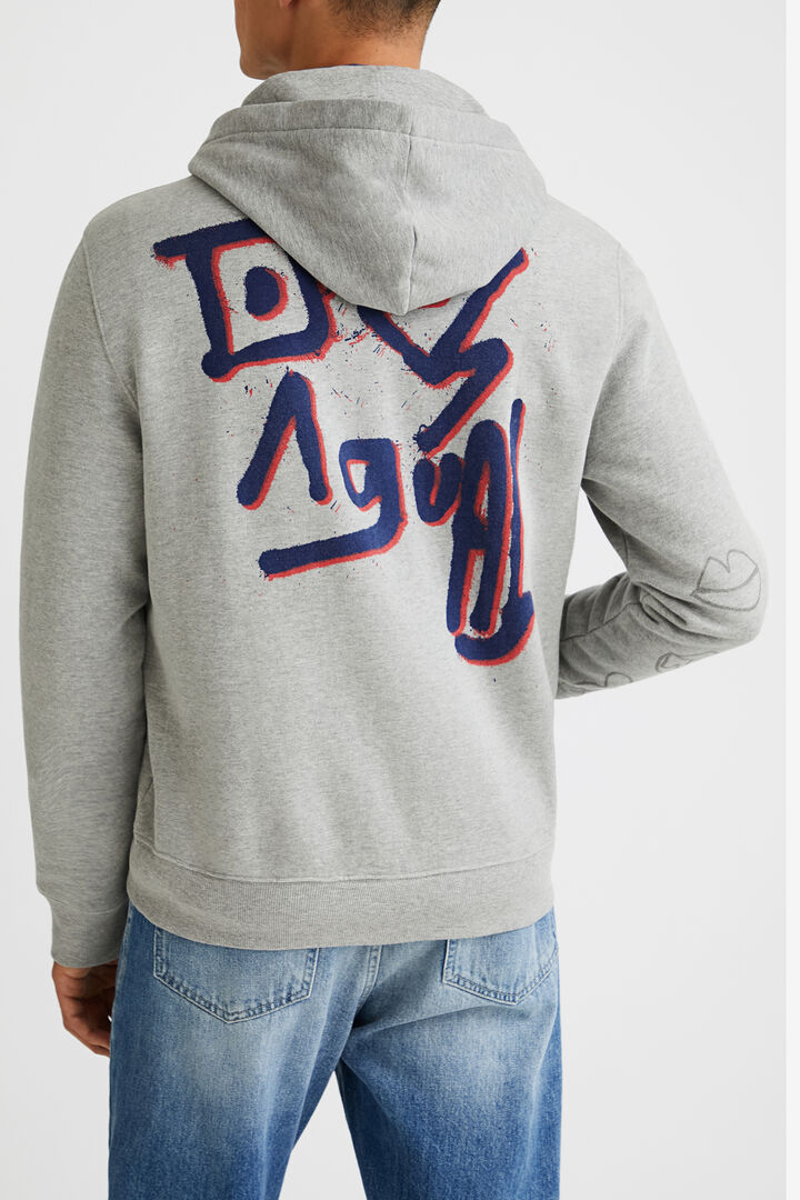 Print and embroidery hoodie | Desigual