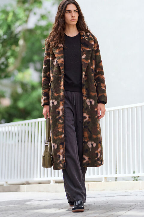 CAPPOTTO LUNGO STAMPATO