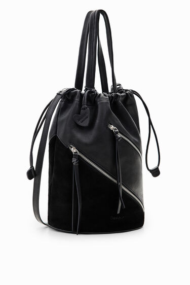 Bolso saco mediano piel | Desigual