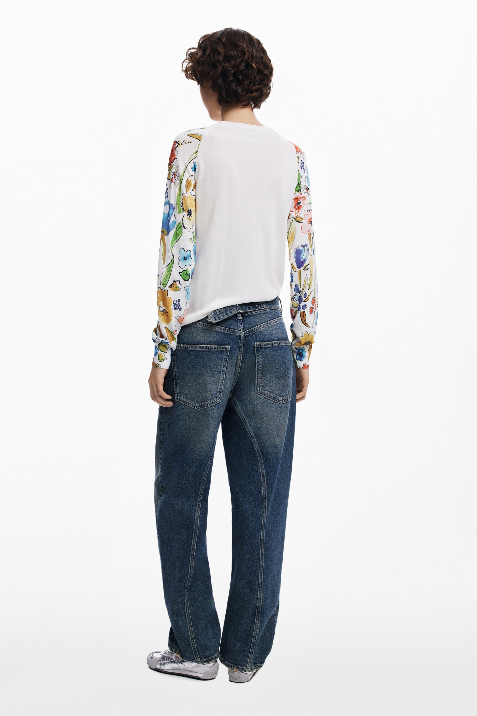 花柄袖のセーター 女性用 I Desigual.com