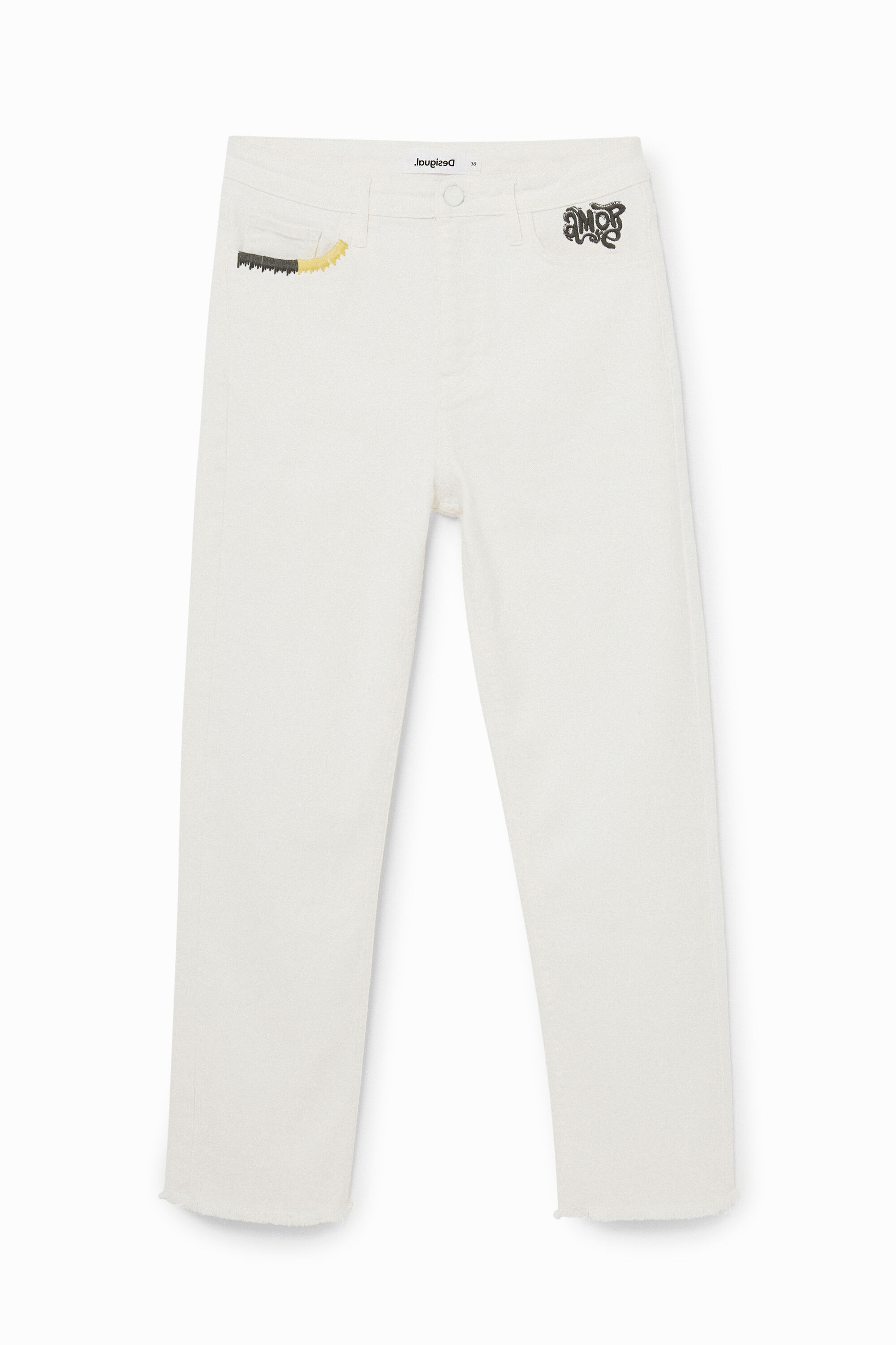 Next white cropped top trousers