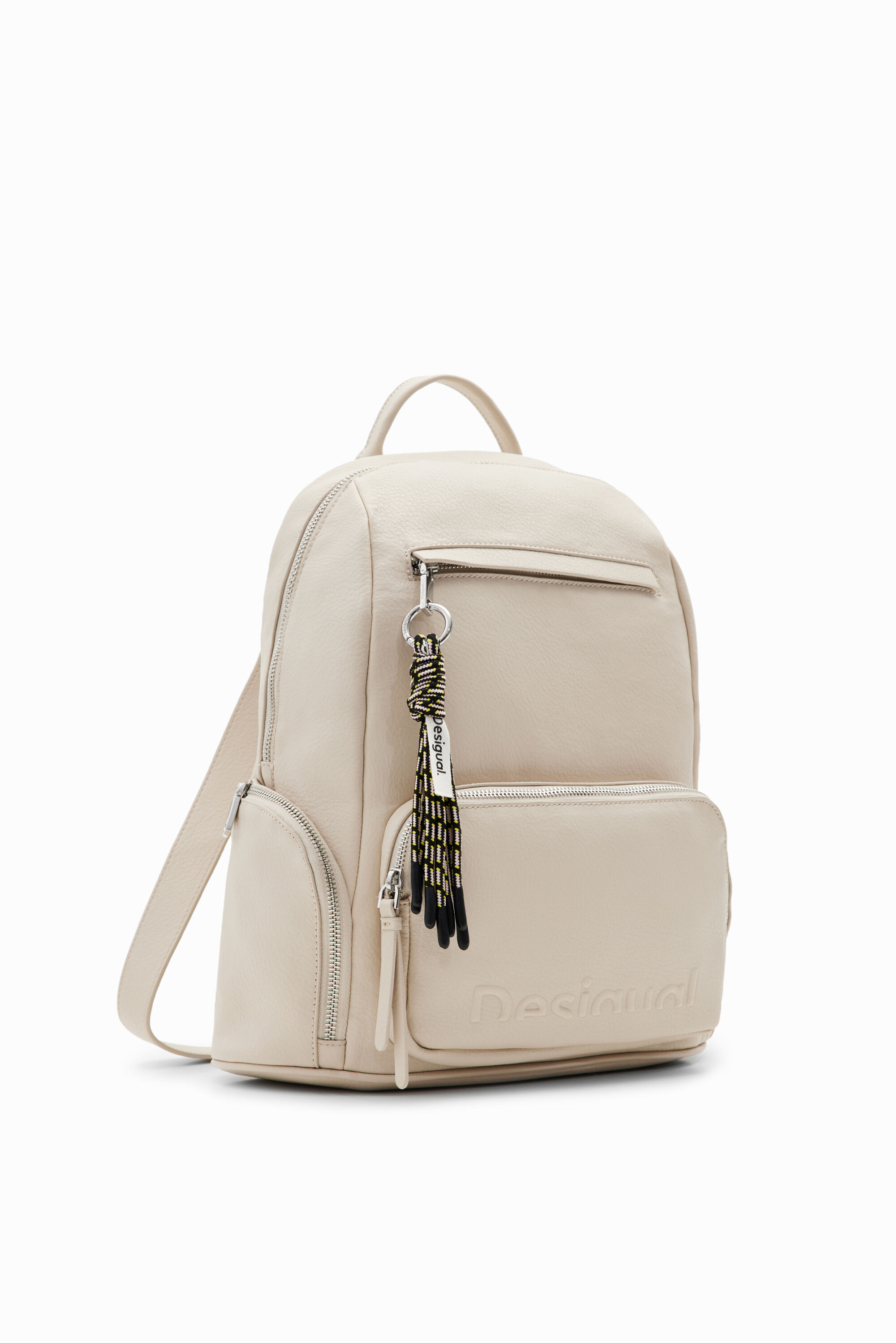 Mittelgroßer Rucksack Half-Logo