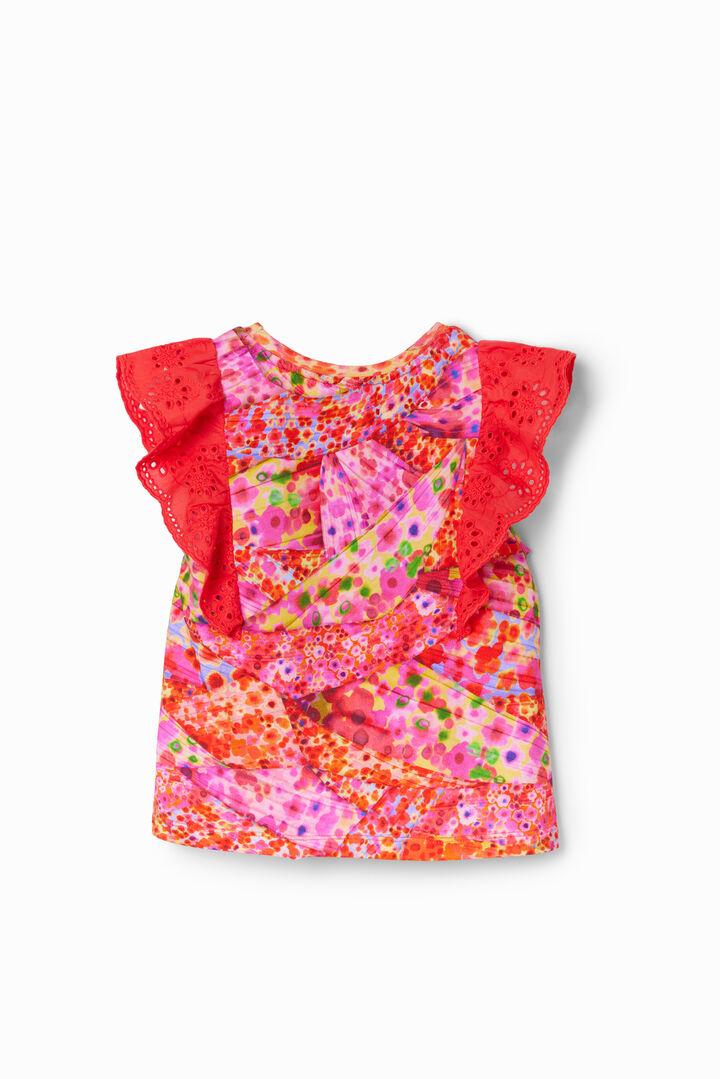 T-shirt fleurs volants | Desigual