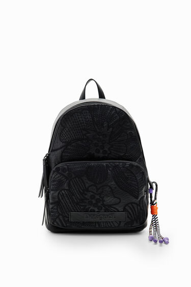 Small floral embroidery backpack | Desigual
