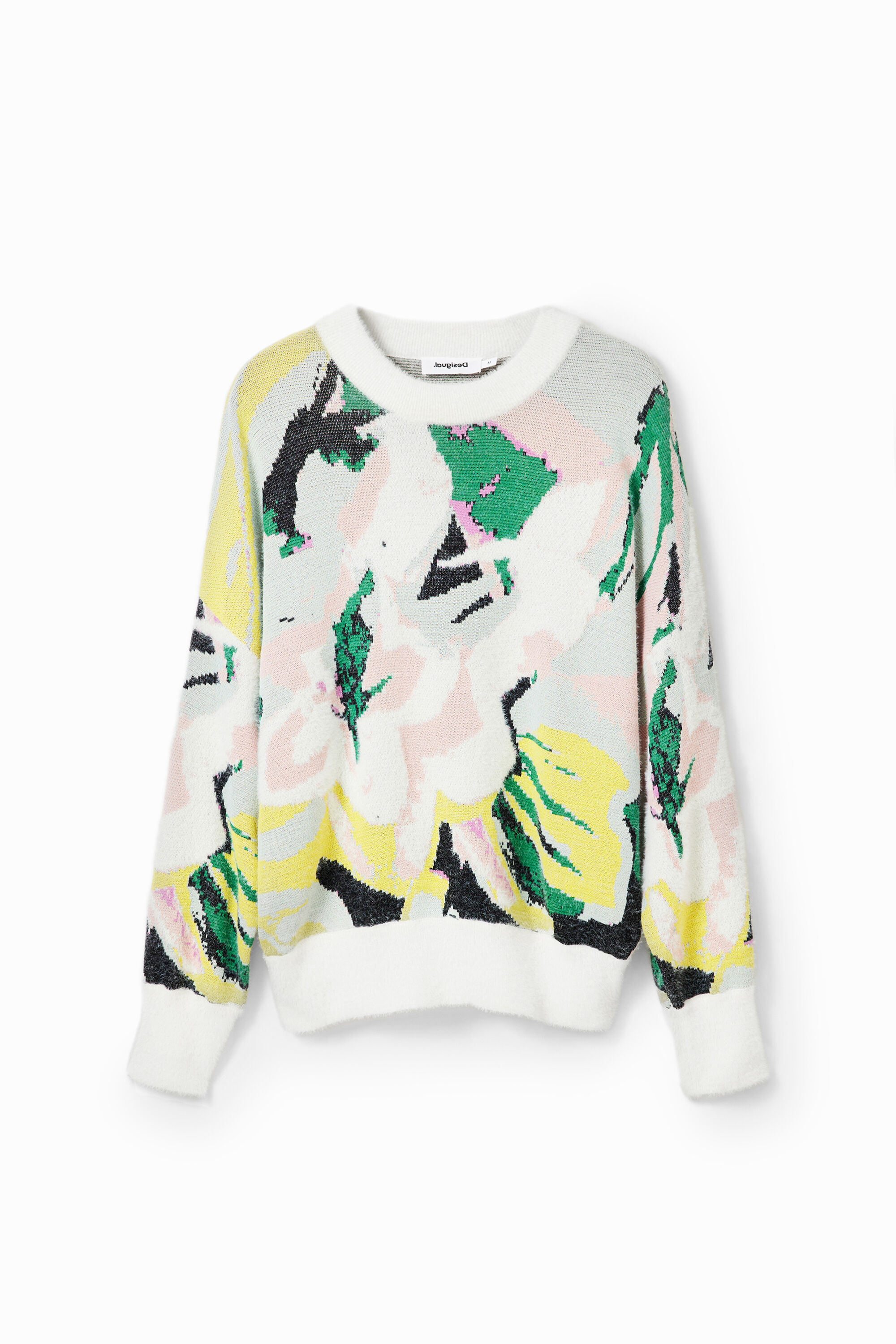 desigual Arty oversized trui - MATERIAL FINISHES
