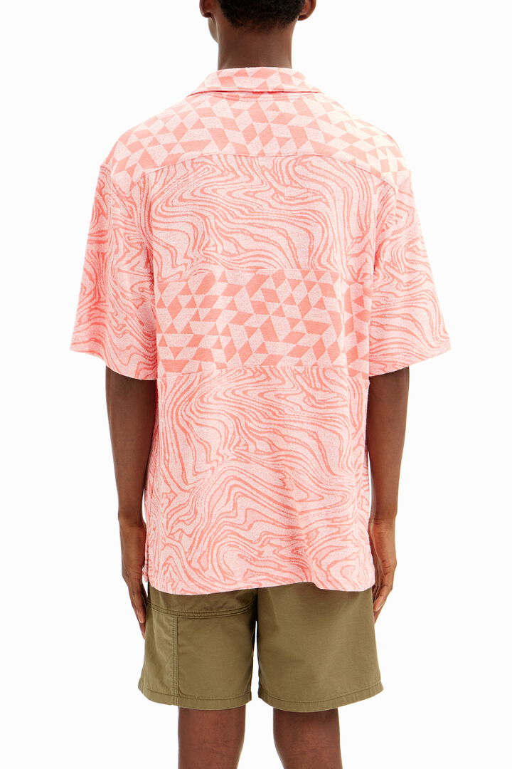 Bicolor arty knit shirt. | Desigual