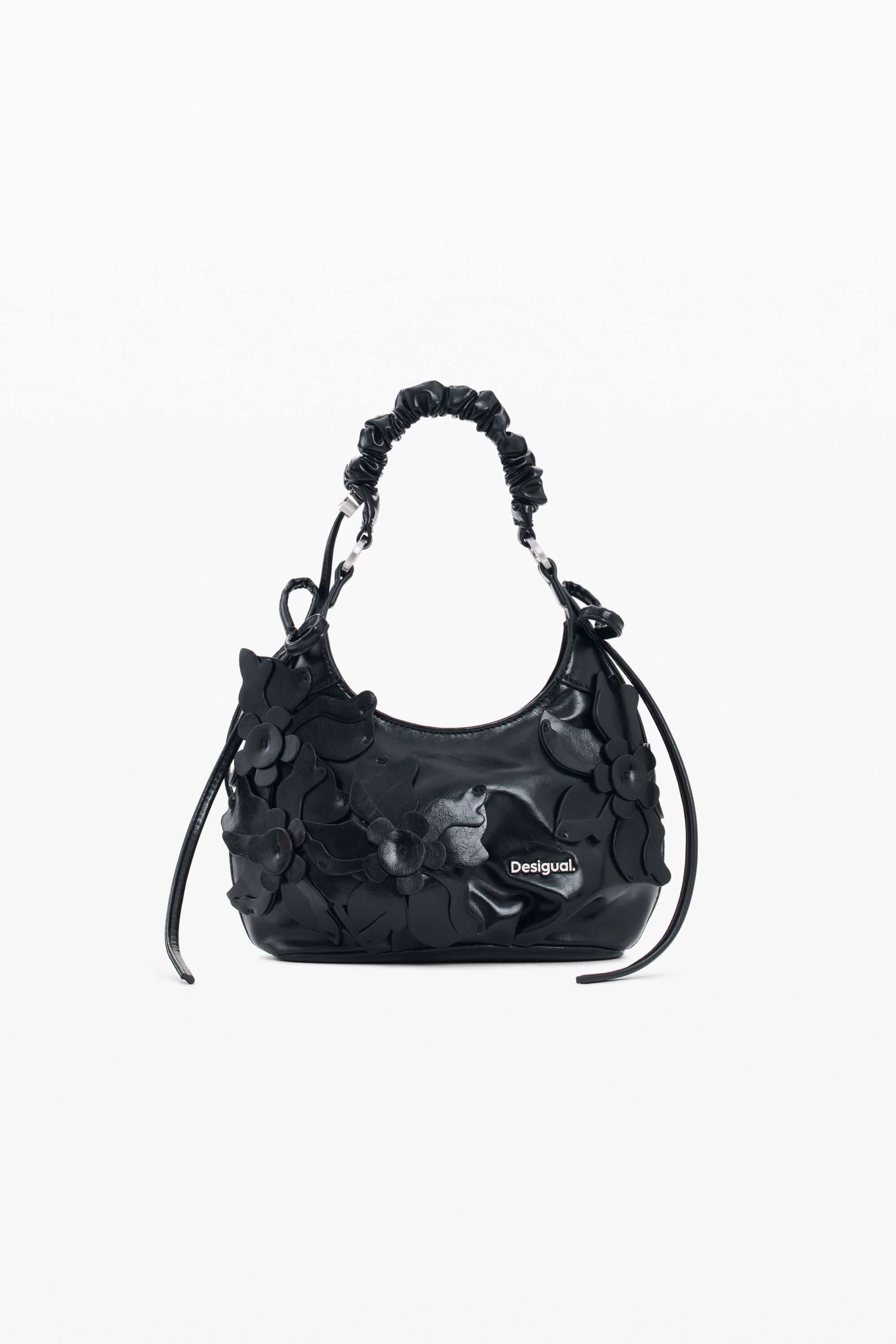 Small Faux Leather Bag - BLACK - U