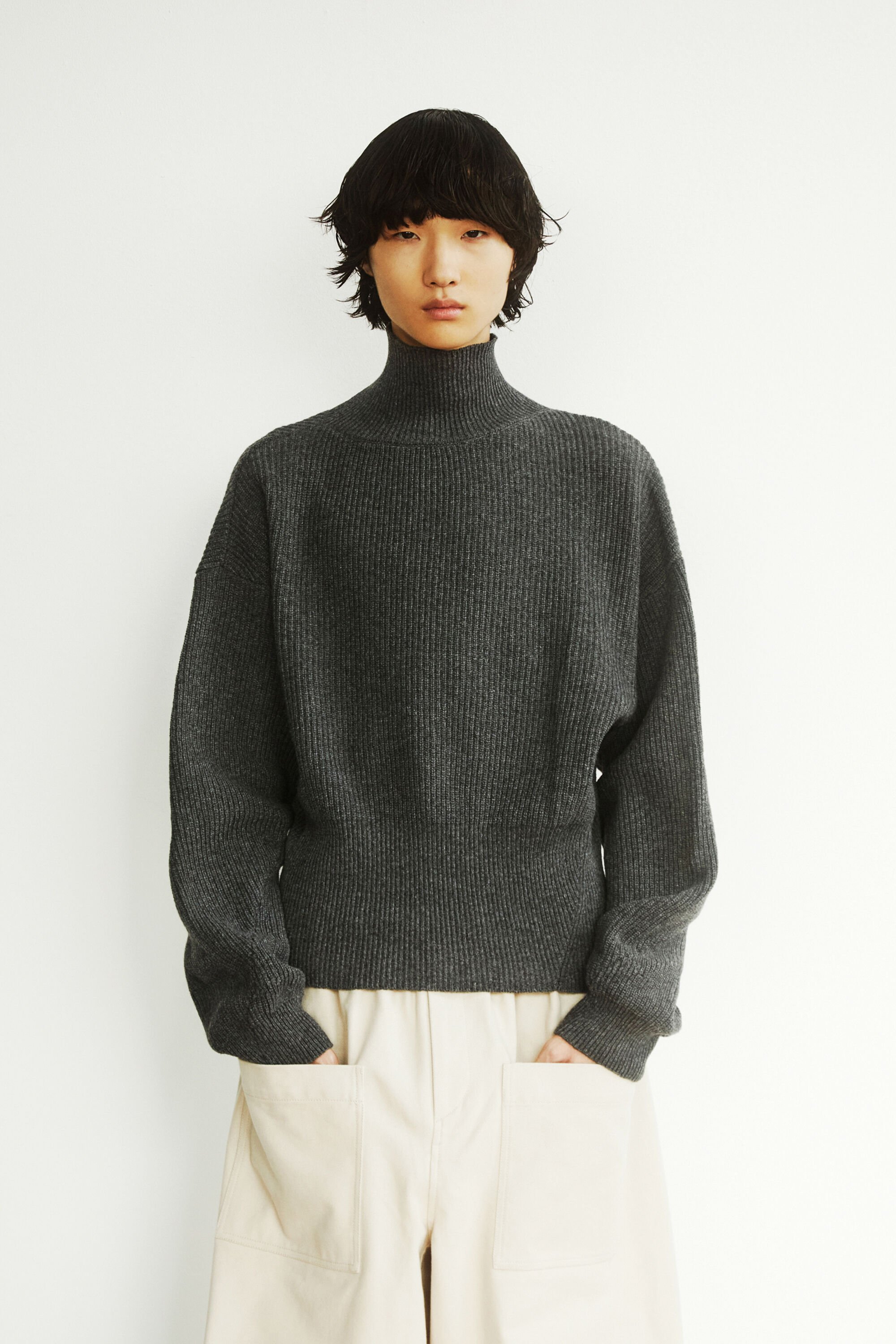 Hed Mayner oversize wool pullover - BLACK - U