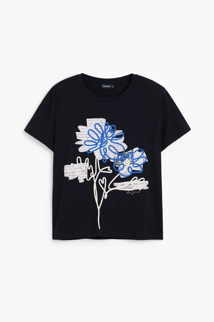 Floral lace T-shirt