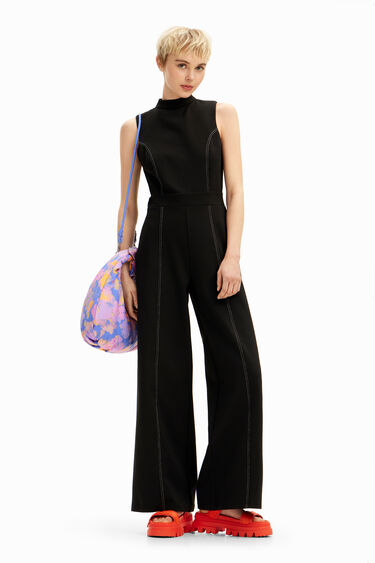 Culotte jumpsuit with stitching | Desigual