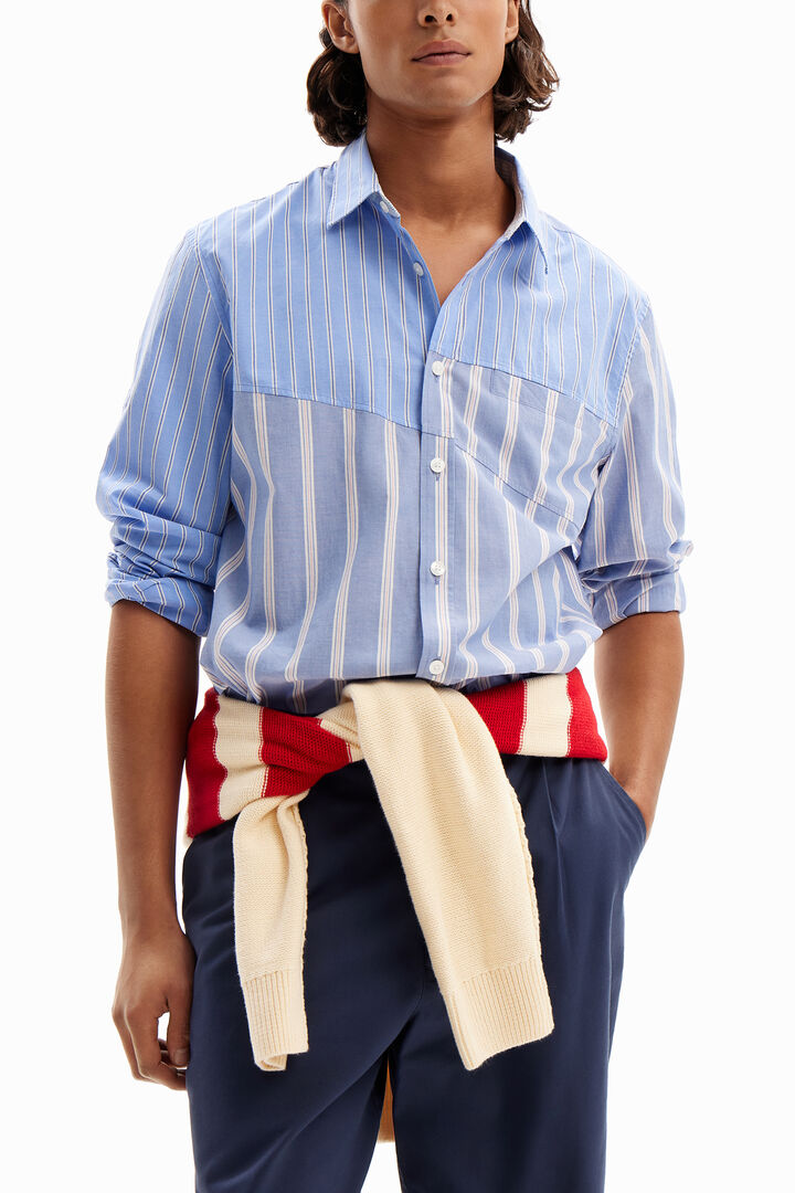 Patchwork striped shirt | Desigual
