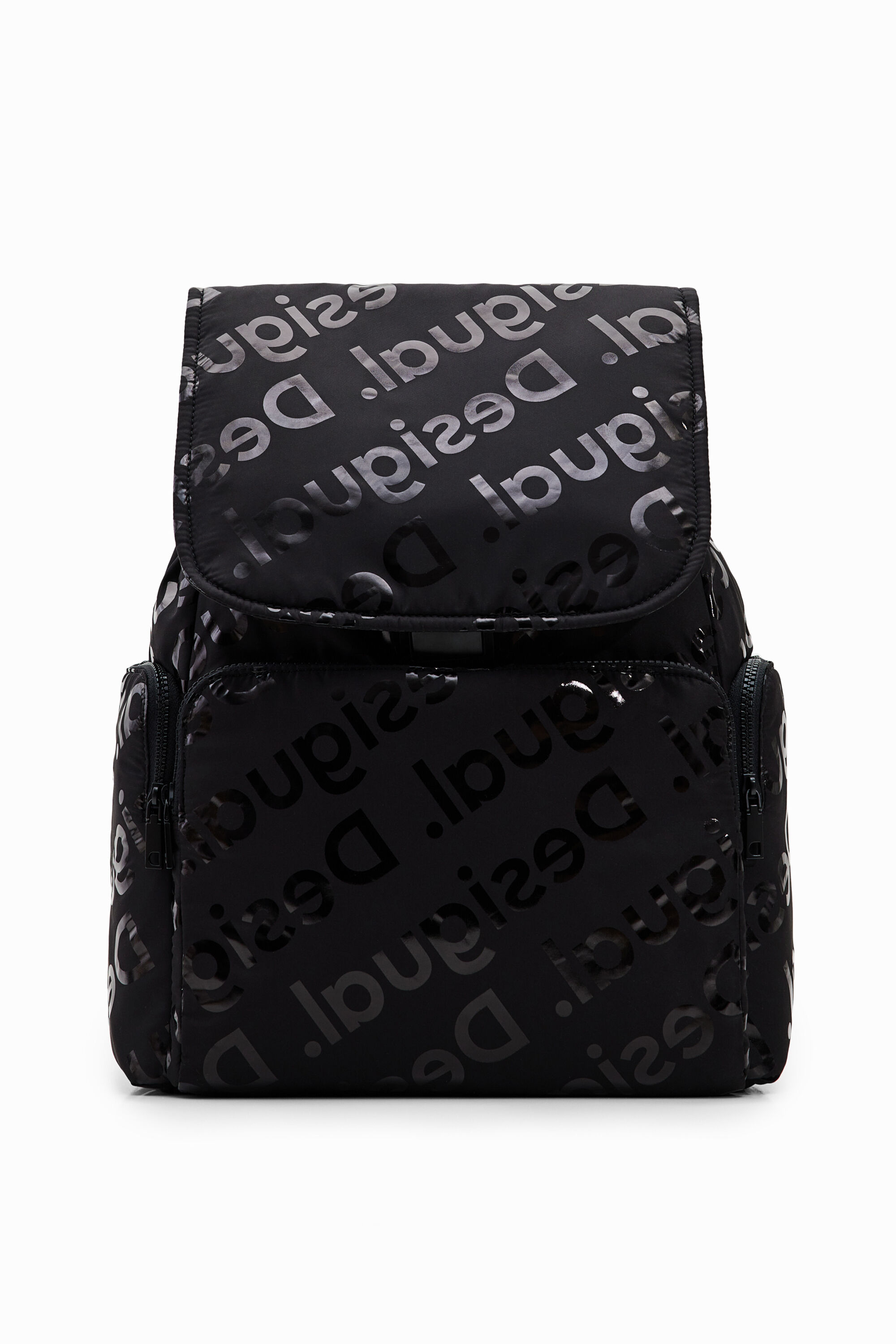 Desigual Large Logo Backpack In Black
