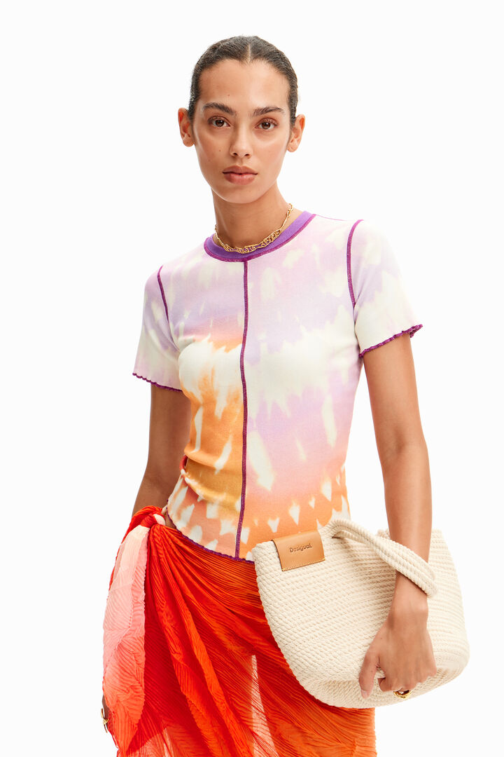 Short sleeve tie dye t-shirt. | Desigual