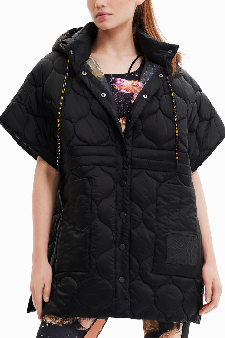 Patchwork technical poncho | Desigual