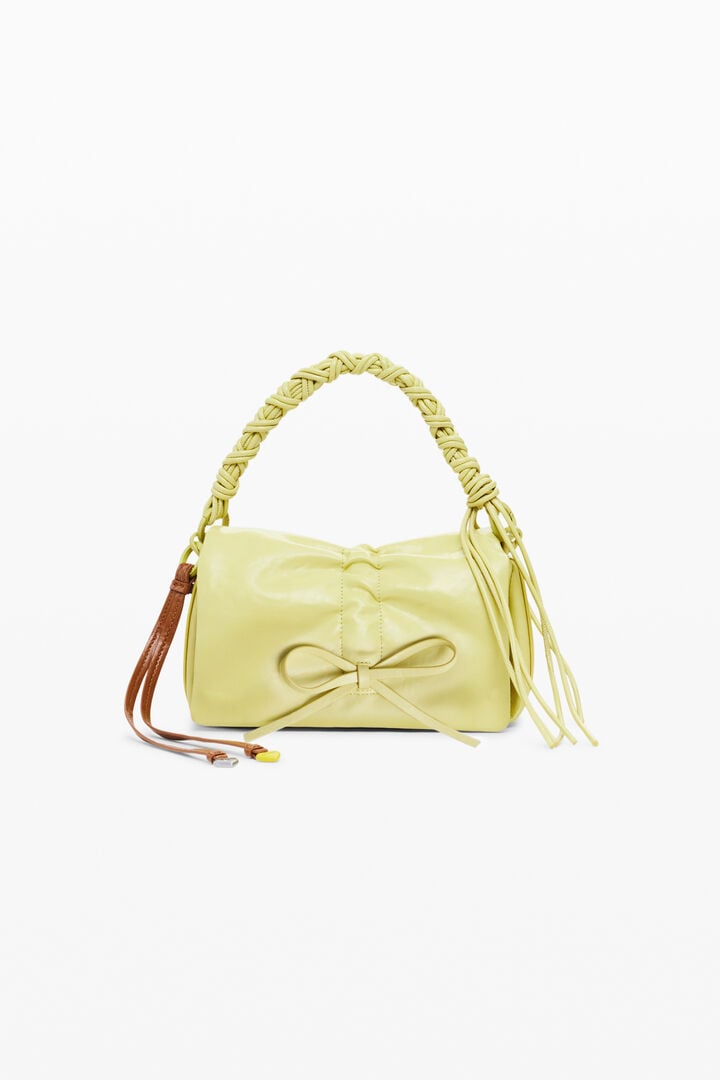 Kleine glanzende strik tas