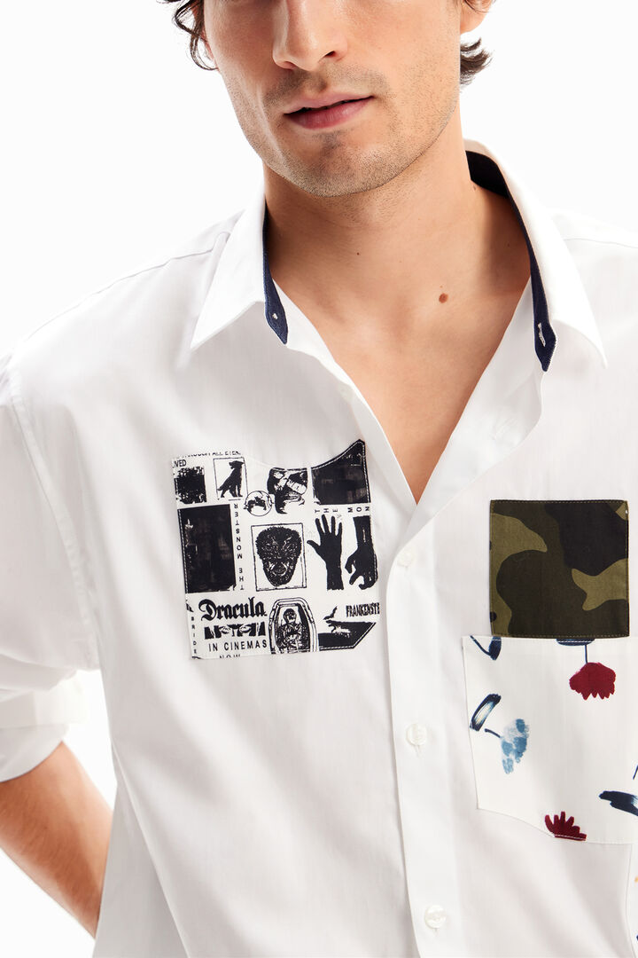 Camisa popelín patch | Desigual