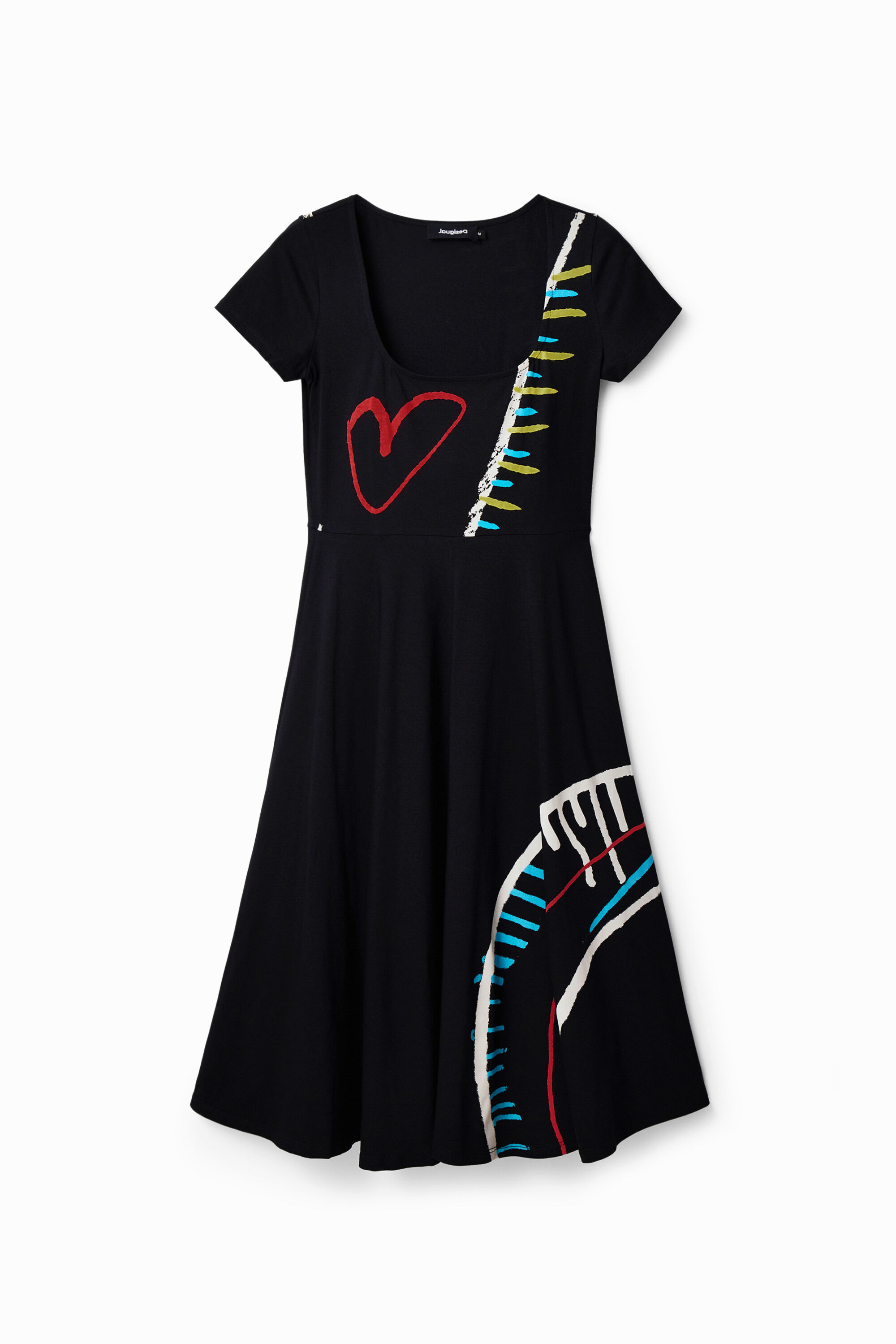 Arty A-line knit dress