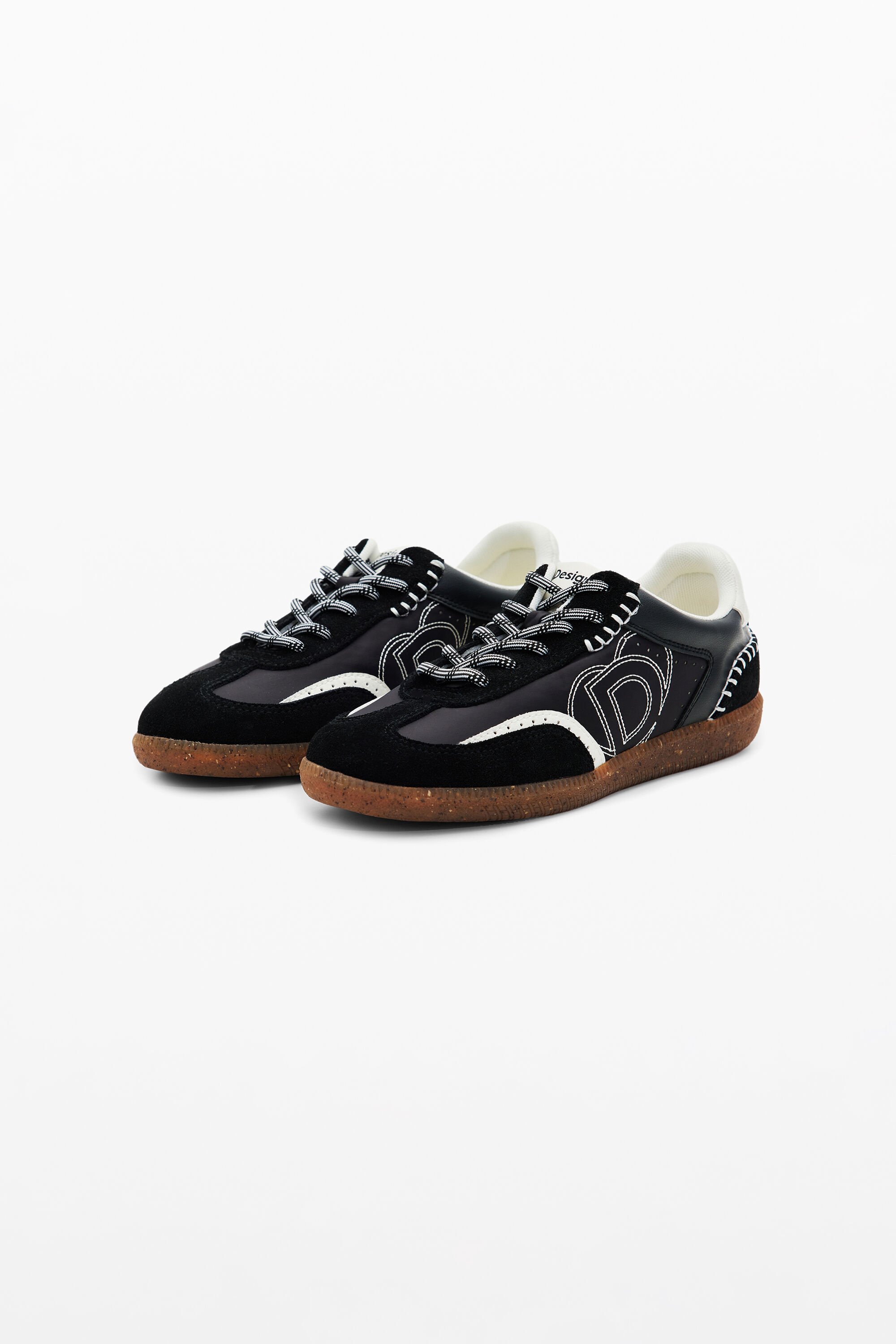 Women's Retro split leather sneakers I Desigual.com