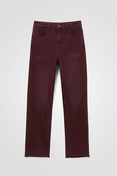Straight ankle grazer trousers