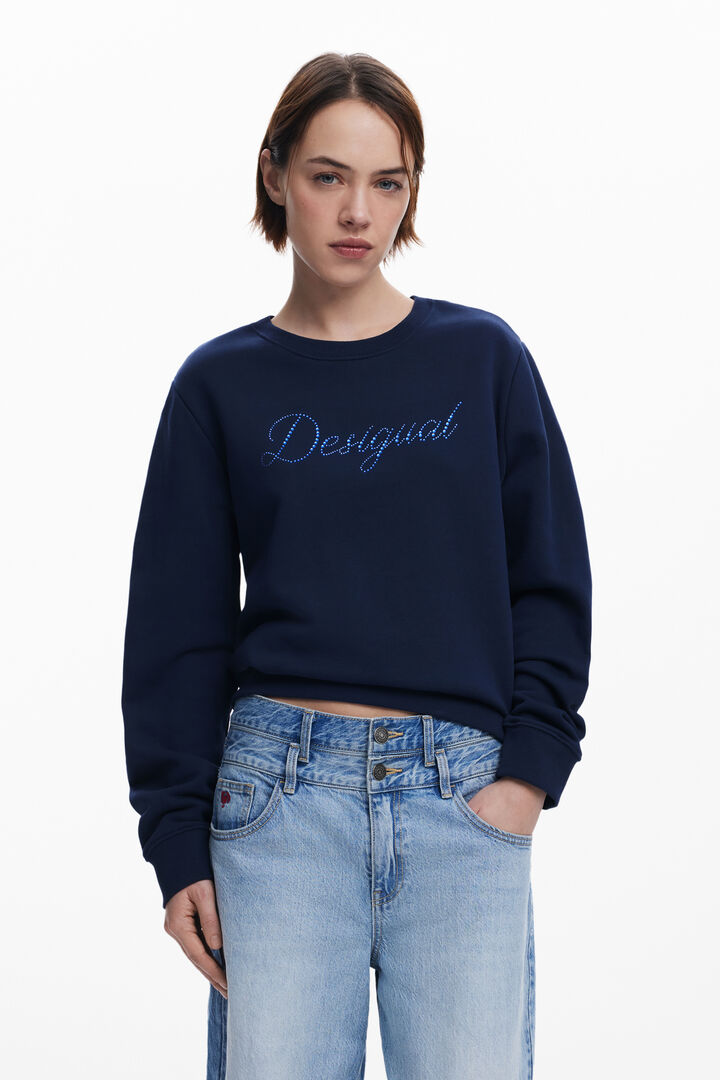 Sudadera logo strass