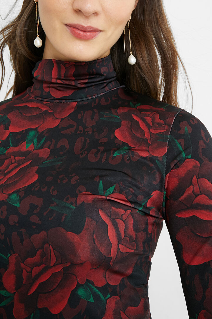 Camiseta slim rosas | Desigual