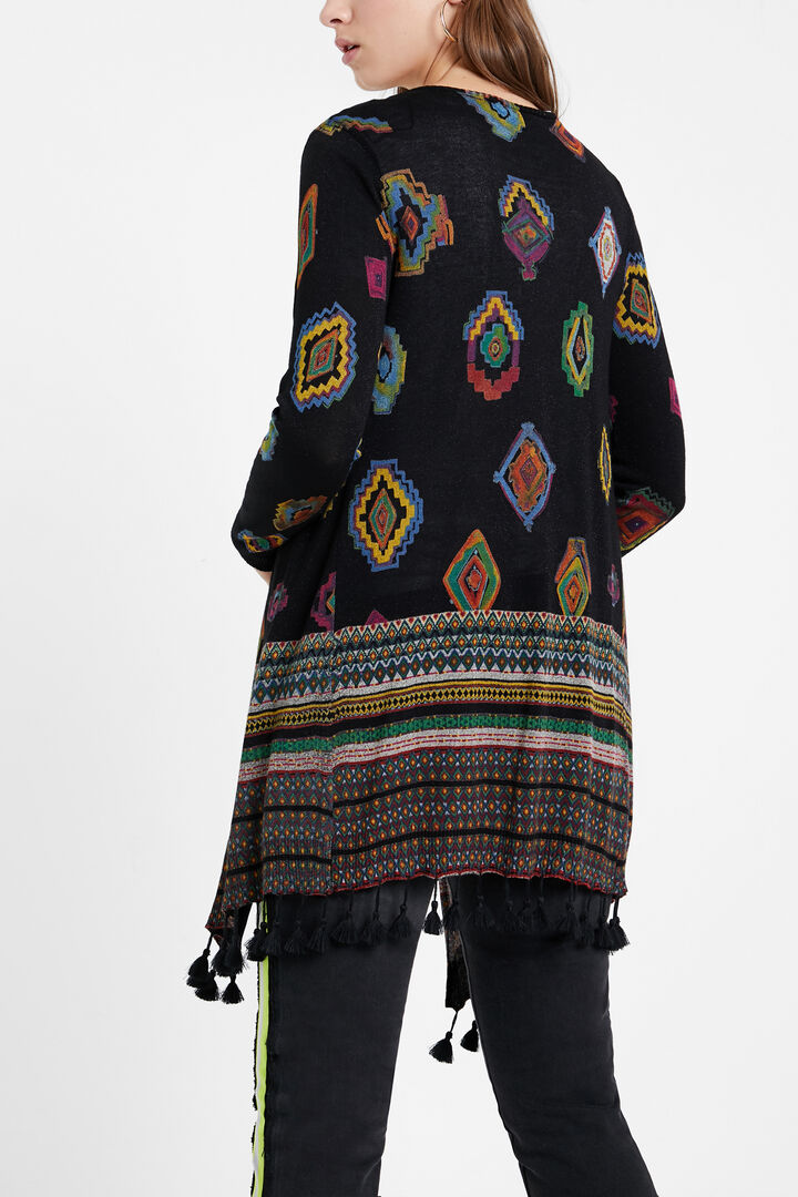 Cárdigan punto estampado geométrico | Desigual