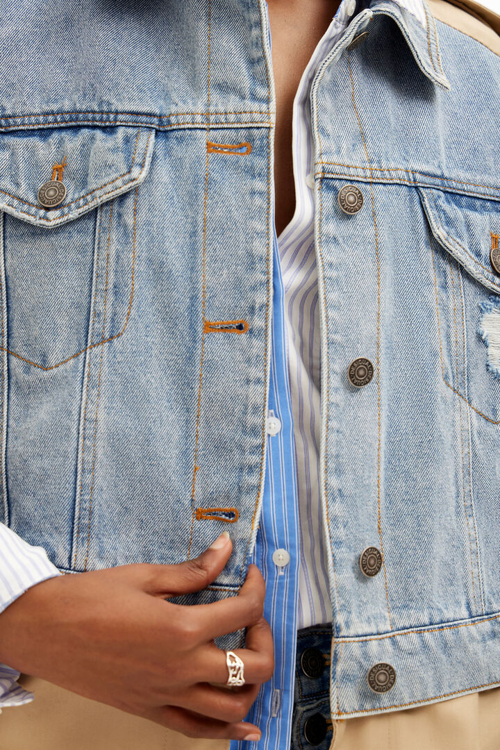 Hybrid denim trench coat | Desigual