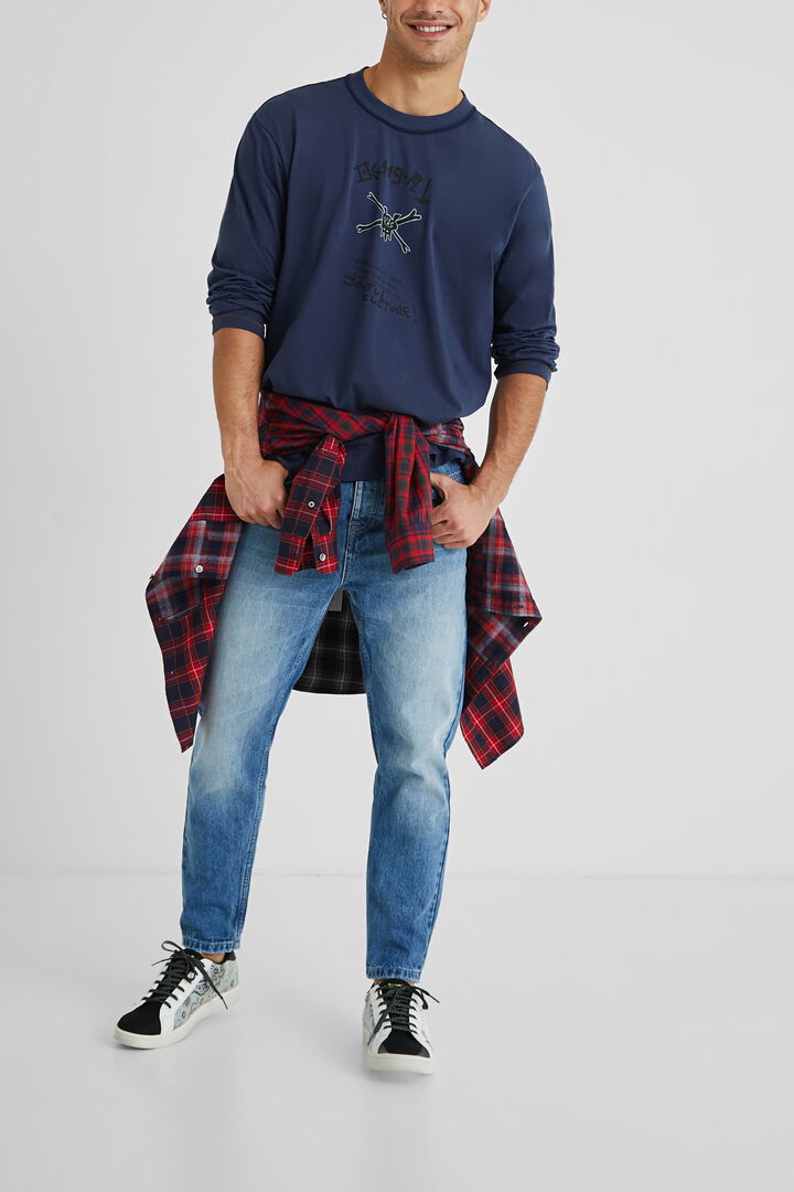 Cotton T-shirt front decoration | Desigual