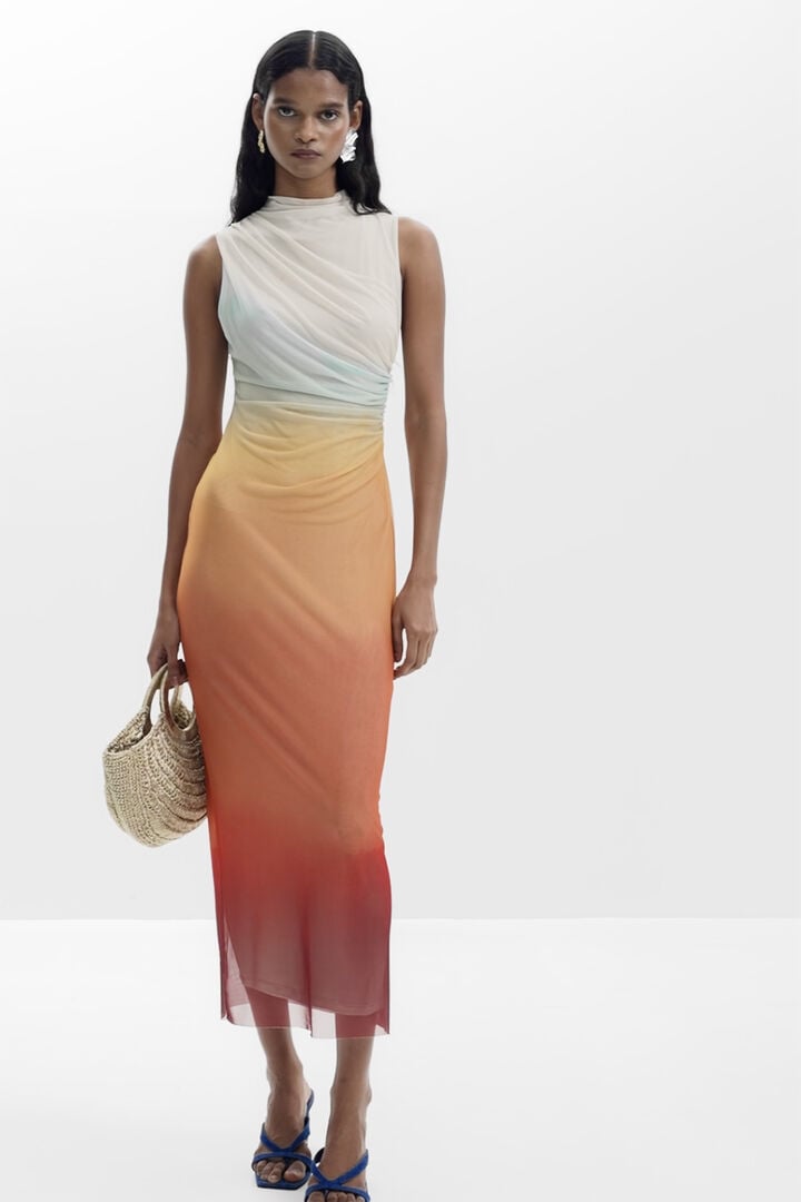 Ombre tulle dress | Desigual