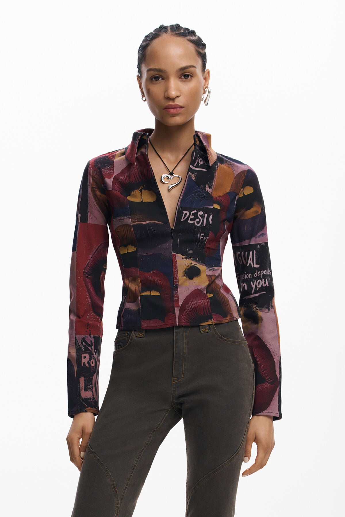 長袖シャツ 茶色 女性用 I Desigual.com