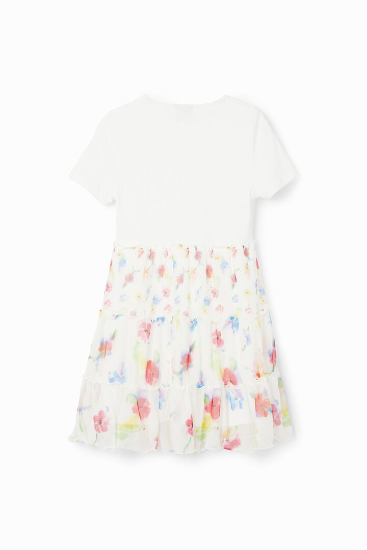 Vestido combinado flores | Desigual