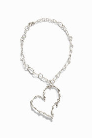 Zalio gold plated heart necklace | Desigual