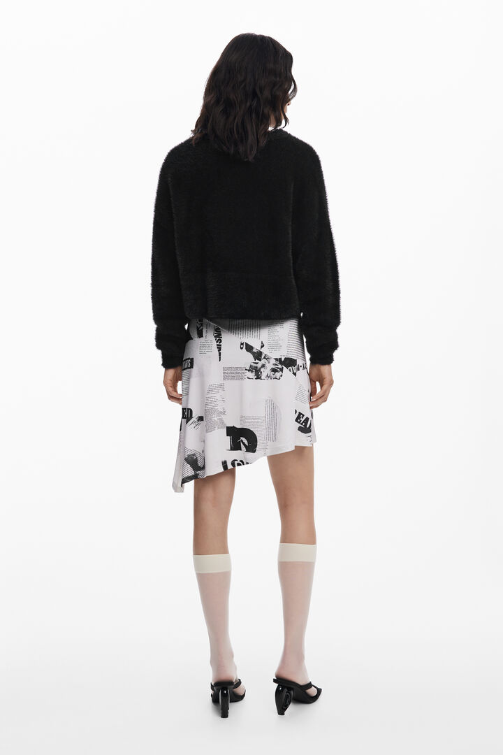 2-in-1 newspaper dress | Desigual