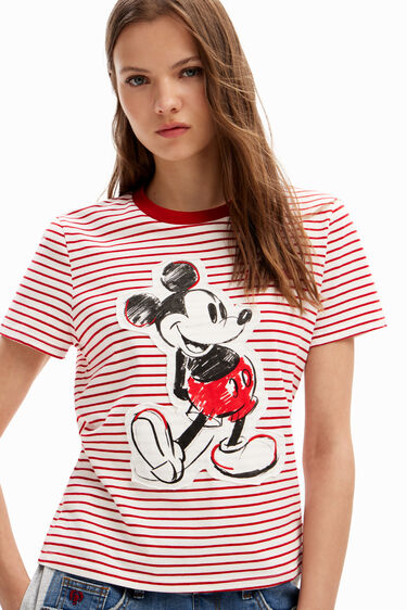 T-Shirt Streifen Micky Maus | Desigual