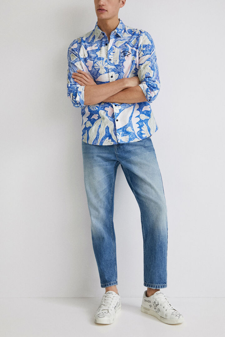 Long-sleeve tropical shirt | Desigual